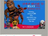 Five Nights at Freddy S Printable Birthday Invitations Five Nights at Freddy 39 S Party Personalized Party