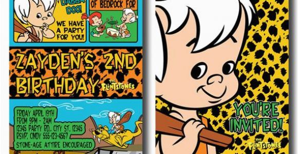 Flintstones Birthday Invitations the Flintstones Birthday Invitations Bam Bam Invitations