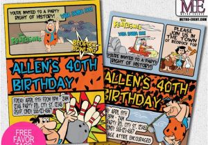 Flintstones Birthday Invitations the Flintstones Birthday Invitations Cave Man Invitations