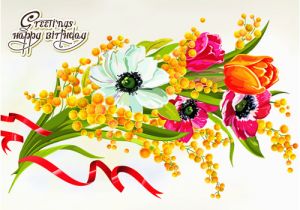 Flower Cards for Birthdays Birthday Flowers Images Free Savingourboys Info