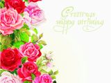 Flower Cards for Birthdays Happy Birthday Flowers Greeting Cards 02 Free Download