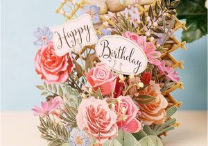 Flower Cards for Birthdays Meandmcq Happy Birthday Flowers 3d Card Temptation Gifts