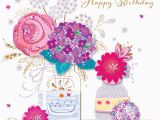Flower Cards for Birthdays Vase Flowers Happy Birthday Greeting Card Cards