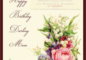 Flower Cards for Birthdays Vintage Flowers Birthday Card by Amanda Hancocks