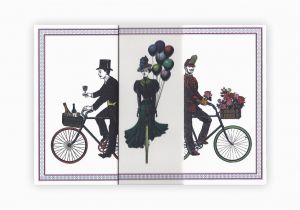 Fold Out Birthday Cards Cycling Procession Fold Out Bicycle Greeting Card Cyclemiles