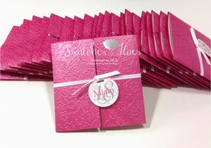 Folded Birthday Invitations Swatches Hues Handmade with Tlc Princess theme Gate