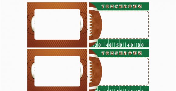 Football Birthday Cards to Print 8 Best Images Of Football Party Printables Free Birthday