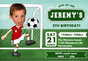 Football Birthday Cards to Print 8 Best Images Of soccer Birthday Invitations Printable