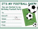Football Birthday Cards to Print Football Invites Kids Children 39 S Boys Football Birthday