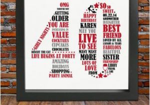 Fortieth Birthday Ideas for Him Personalized 40th Birthday Gift for Him 40th Birthday 40th