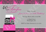 Fortieth Birthday Invitations 40th Birthday Invitation Wording Template Best Template