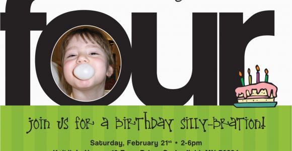 Fourth Birthday Invitation Wording 4th Birthday Party Invitation Wording Cimvitation