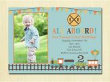 Fourth Birthday Invitation Wording Train Birthday Invitation Boys 1st 2nd 3rd 4th Birthday