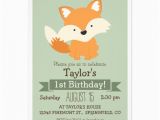 Fox News Birthday Invitation Baby Fox Woodland Animal Kid 39 S Birthday Party 5×7 Paper