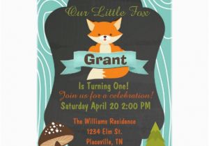 Fox News Birthday Invitation Cute Fox Woodland Birthday Party Invitation 3 Zazzle