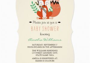 Fox News Birthday Invitation Cute Tribal Woodland Fox Baby Shower Invite Zazzle