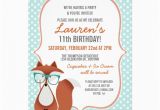 Fox News Birthday Invitation Cutie Cartoon Fox Birthday Party Invitations 5 Quot X 7