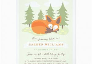 Fox News Birthday Invitation Little Fox Birthday Party Invitation Zazzle