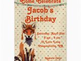 Fox News Birthday Invitation Retro Red Fox Birthday Invitation Zazzle