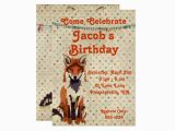 Fox News Birthday Invitation Retro Red Fox Birthday Invitation Zazzle