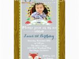 Fox News Birthday Invitation Woodland Fox Birthday Party Invitation Zazzle