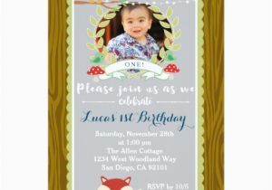 Fox News Birthday Invitation Woodland Fox Birthday Party Invitation Zazzle