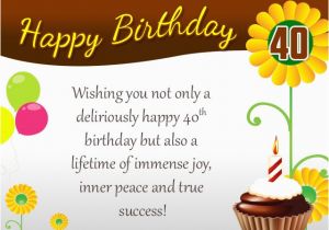 Free 40th Birthday Cards for Him 120 Best Happy 40th Birthday Wishes and Messages