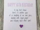 Free 50th Birthday Cards for Facebook Funny Best Friend 50th Birthday Card Bestie Humour Sarcasm