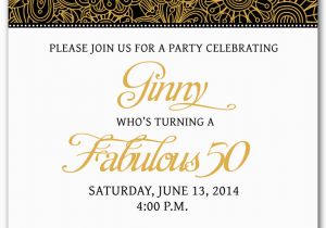 Free 50th Birthday Invitation Templates Template for 50th Birthday Invitations Free Printable