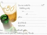 Free 50th Birthday Invitations Free Printable 50th Birthday Invitations Drevio