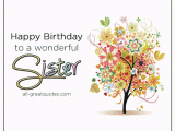 Free Animated Birthday Cards for Sister Happy Birthday to A Wonderful Sister Animated Card