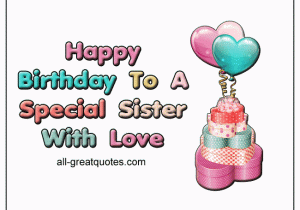 Free Animated Birthday Cards for Sister to A Special Sister with Love