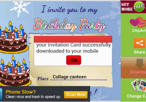 Free Apps for Birthday Invites App Birthday Party Invitation Card Apk for Windows Phone