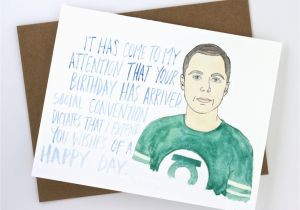 Free Big Bang theory Birthday Cards Big Bang theory Sheldon Birthday Card by Averycampbellart