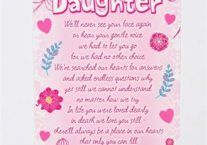 Free Birthday Cards for Daughters Memorial Card Wonderful Daughter Only 99p