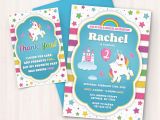 Free Birthday Cards for Printing at Home Printable Unicorn Birthday Invitations Free Thank You