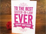 Free Birthday Cards for Sister In Law Birthday Card for Sister In Law by A is for Alphabet