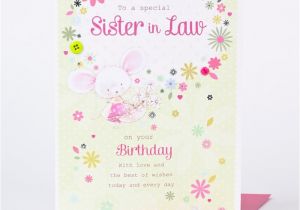 Free Birthday Cards for Sister In Law Birthday Card Sister In Law White Mouse Only 1 49