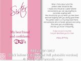 Free Birthday Cards for Sisters 5 Best Images Of Sister Birthday Cards to Print Free