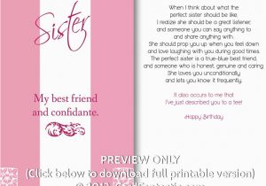 Free Birthday Cards for Sisters 5 Best Images Of Sister Birthday Cards to Print Free