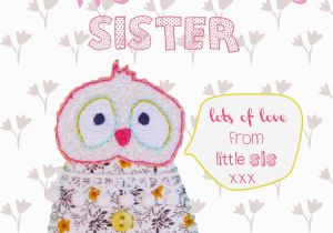 Free Birthday Cards for Sisters Happy Birthday Sister Greeting Card by buttongirl Designs