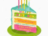 Free Birthday Cards for Texting Happy Birthday and Party Invitation Card Stock Vector