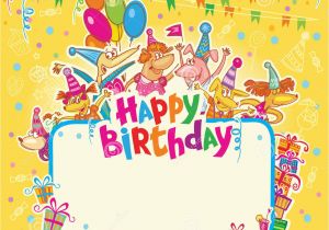 Free Birthday Cards for Texting Happy Birthday Card Stock Illustration Illustration Of