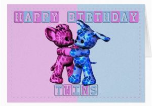 Free Birthday Cards for Twins Happy Birthday Twins Card Zazzle