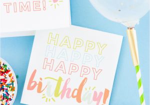 Free Birthday Cards Print Free Birthday Printables Eighteen25