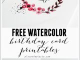 Free Birthday Cards Print Free Watercolor Birthday Card Printables Capturing Joy