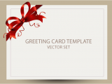 Free Birthday Cards Templates Freebie Greeting Card Templates with Red Bow Ai Eps