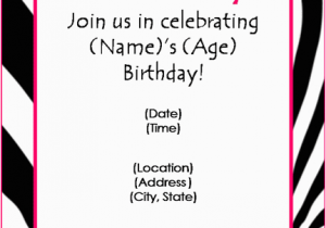 Free Birthday Party Invitation Templates Free Birthday Party Invitation Templates for Word