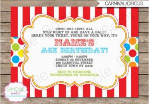 Free Carnival Birthday Invitations 26 Carnival Birthday Invitations Free Psd Vector Eps