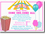 Free Carnival Birthday Invitations 5 Best Images Of Free Printable Carnival Templates